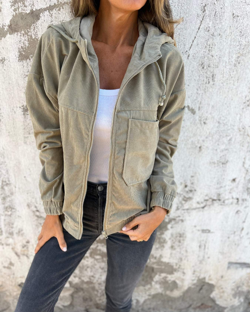 Alma™ | Veste en velours côtelé, chaude, douce et inspirée du rétro