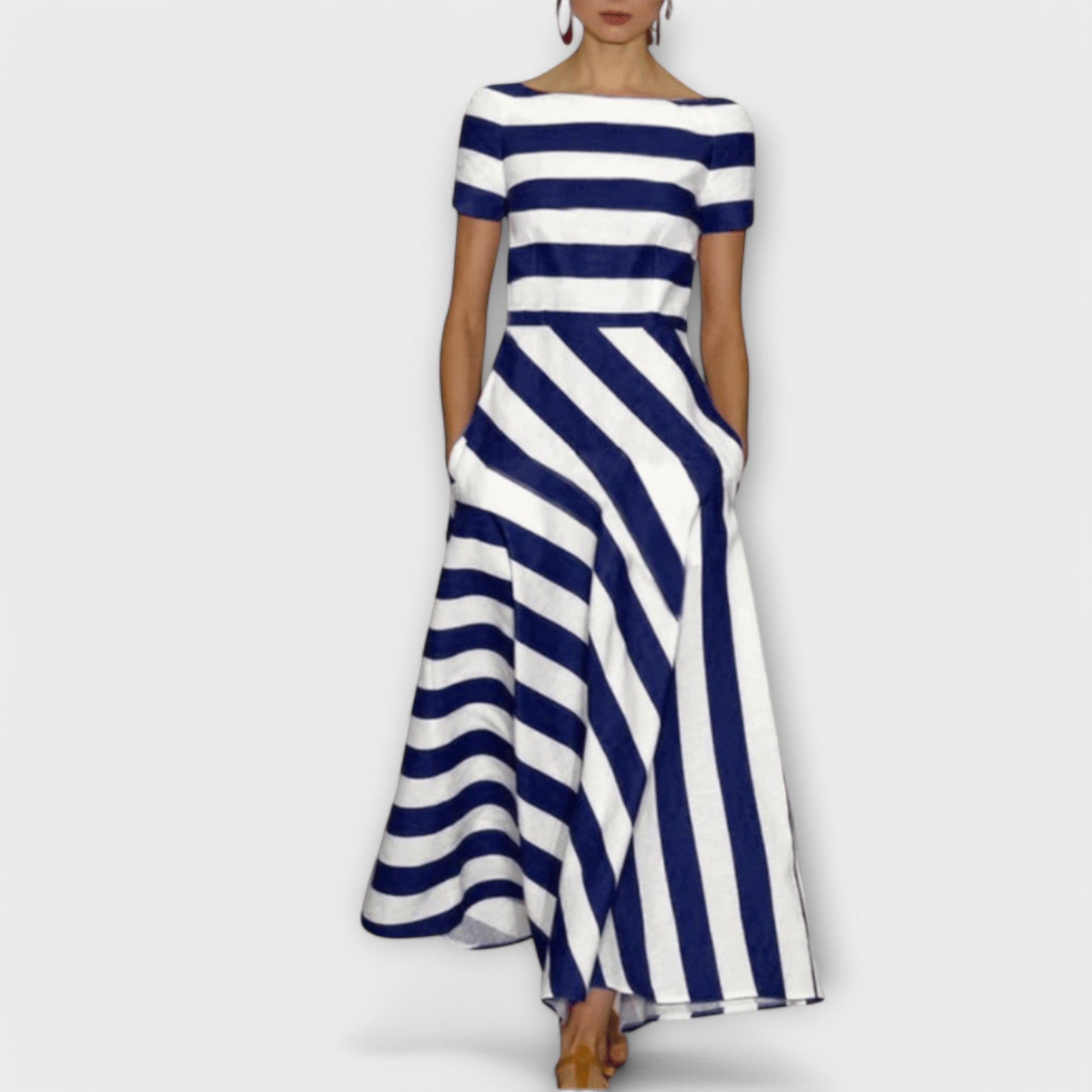 Janell - Robe maxi à rayures