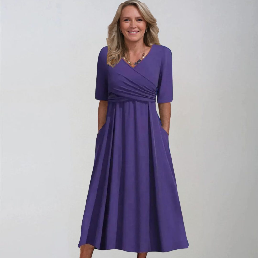 Petra | Robe midi élégante avec poches