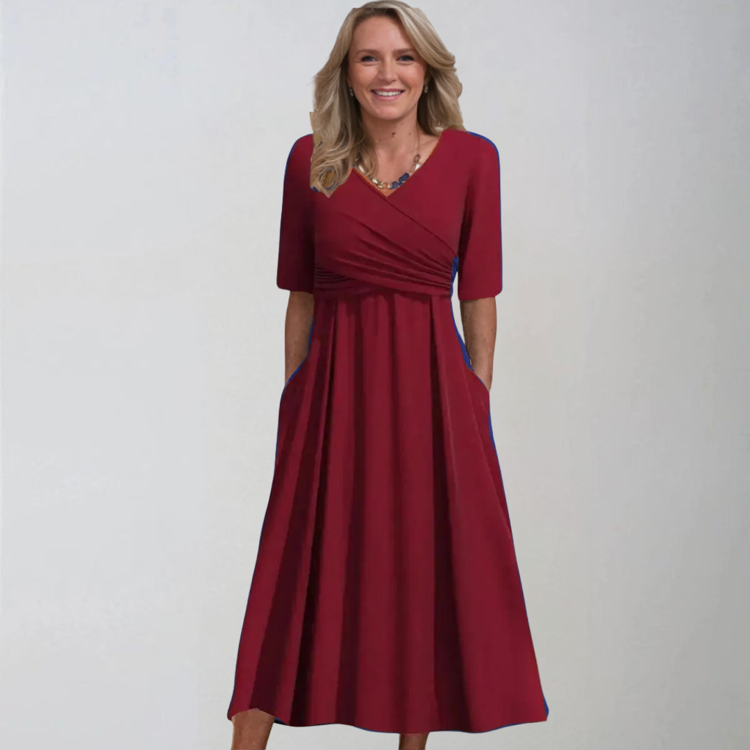 Petra | Robe midi élégante avec poches