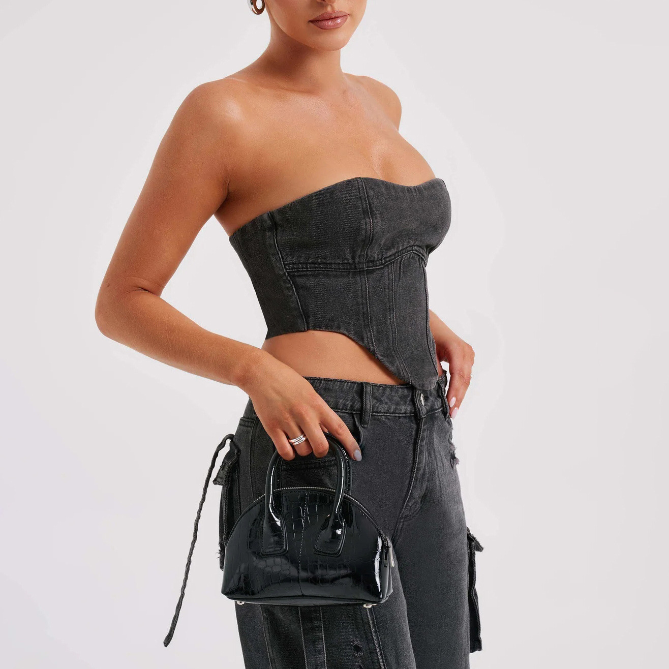 Combinaison Cargo Chic | Sans bretelles, style corset