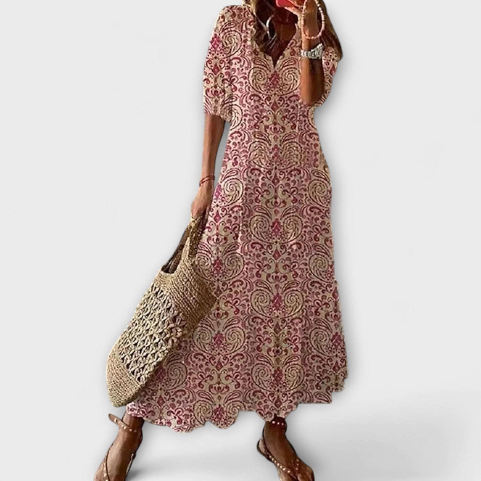 Anna – Robe d'Été Bohème Femme à Silhouette Ample