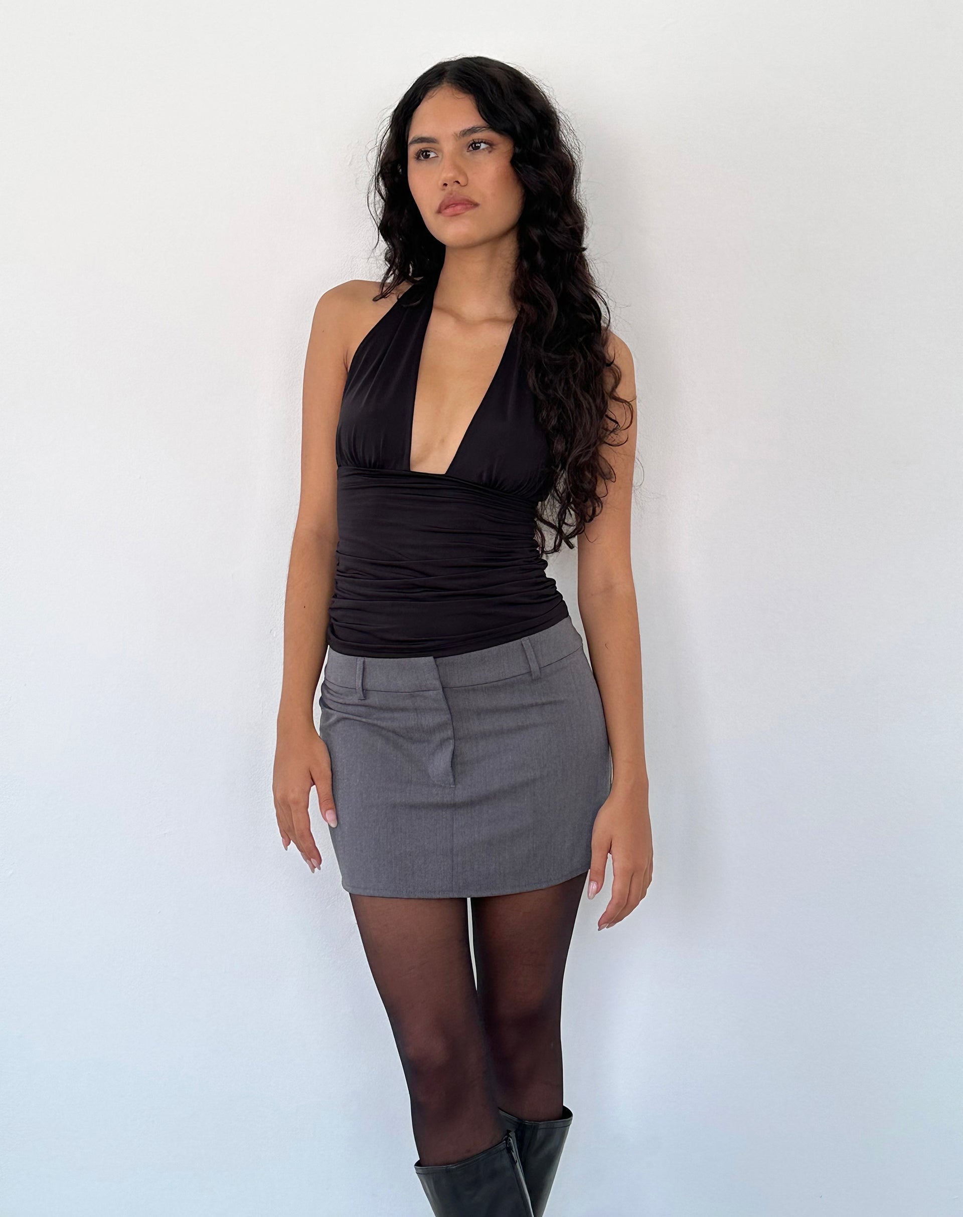 Lunara - Blouse sans manches séduisante avec décolleté en V profond