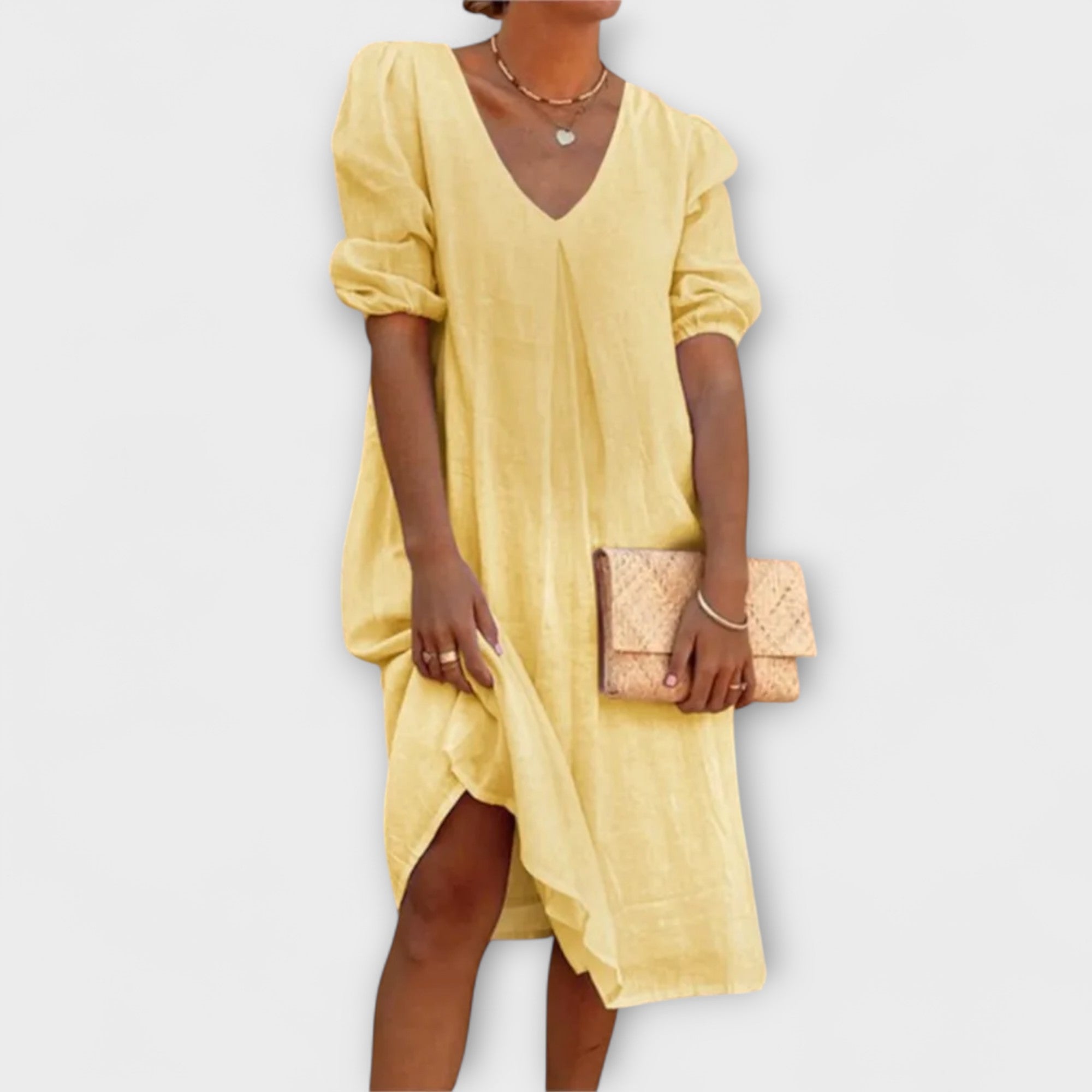 Fanny - Robe d'été élégante avec des détails en crochet