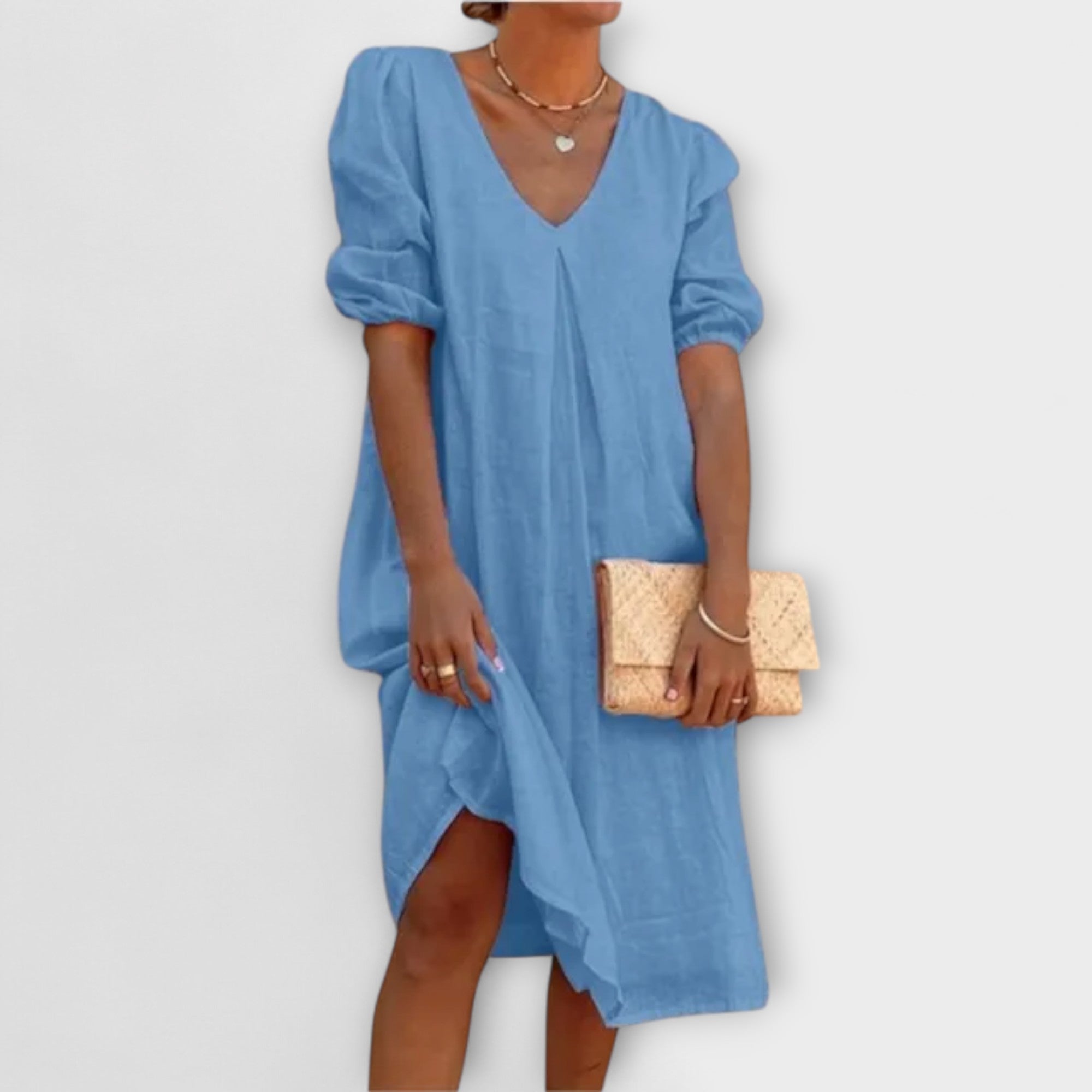 Fanny - Robe d'été élégante avec des détails en crochet