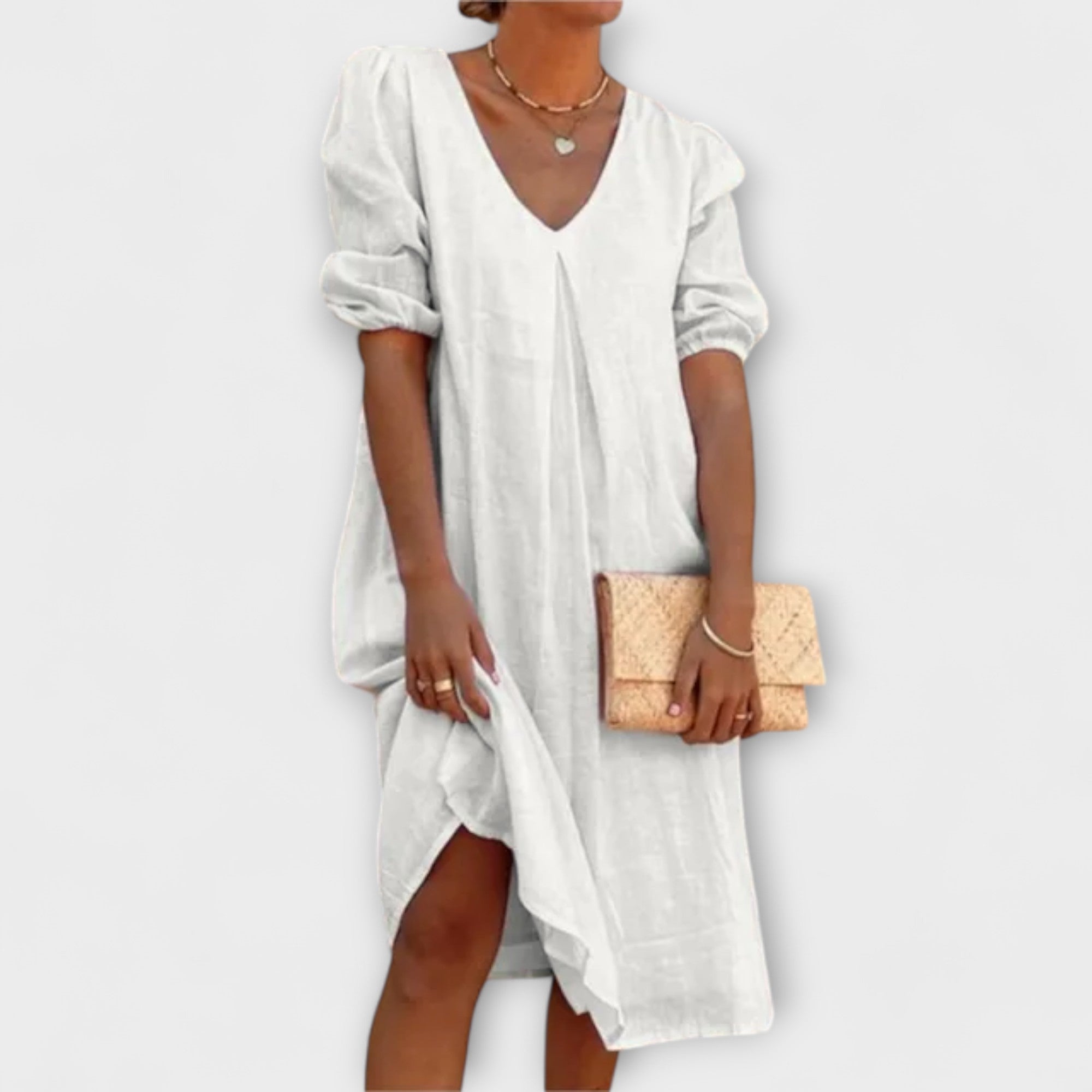 Fanny - Robe d'été élégante avec des détails en crochet