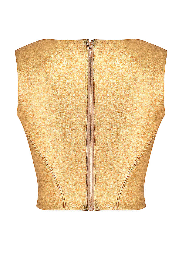Corset Doré Luxueux avec Éclat