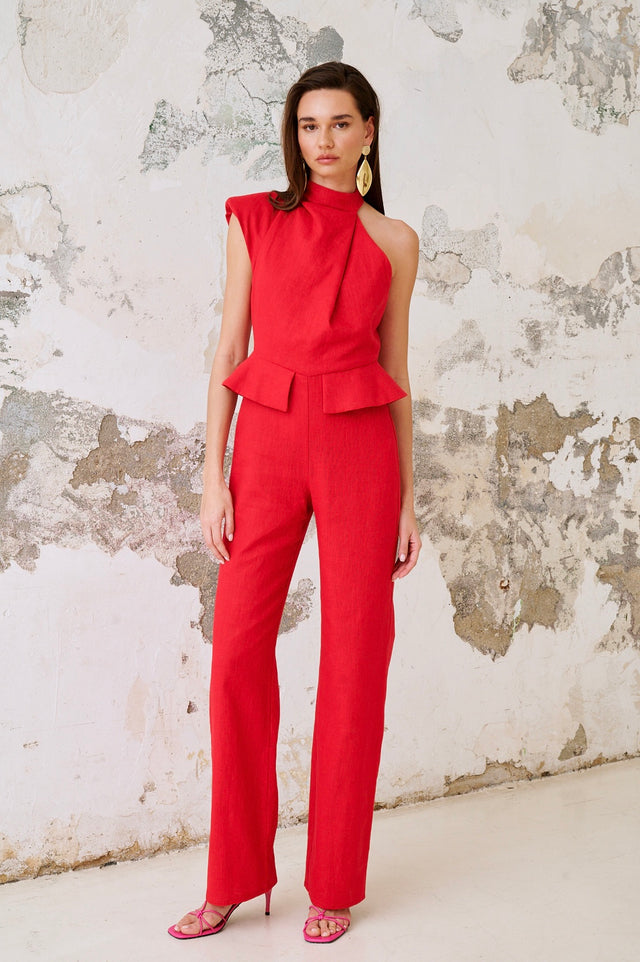 Teresa | Salopette asymétrique longue