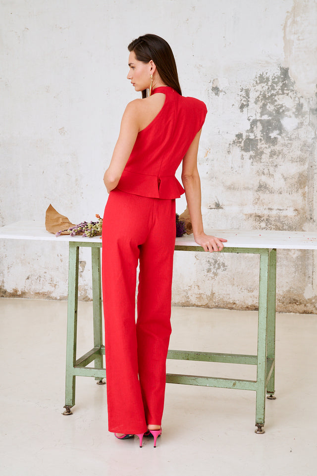 Teresa | Salopette asymétrique longue