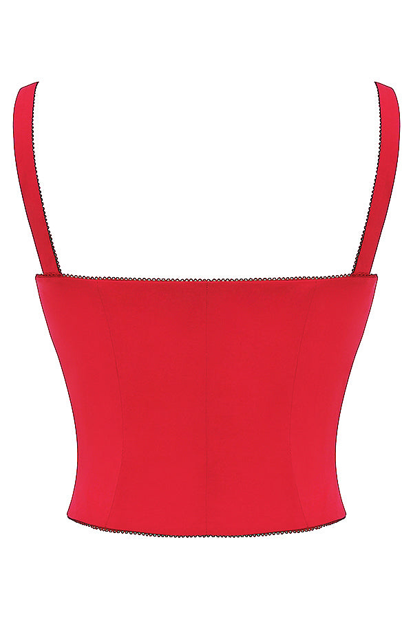 Corset Rouge Enflammé
