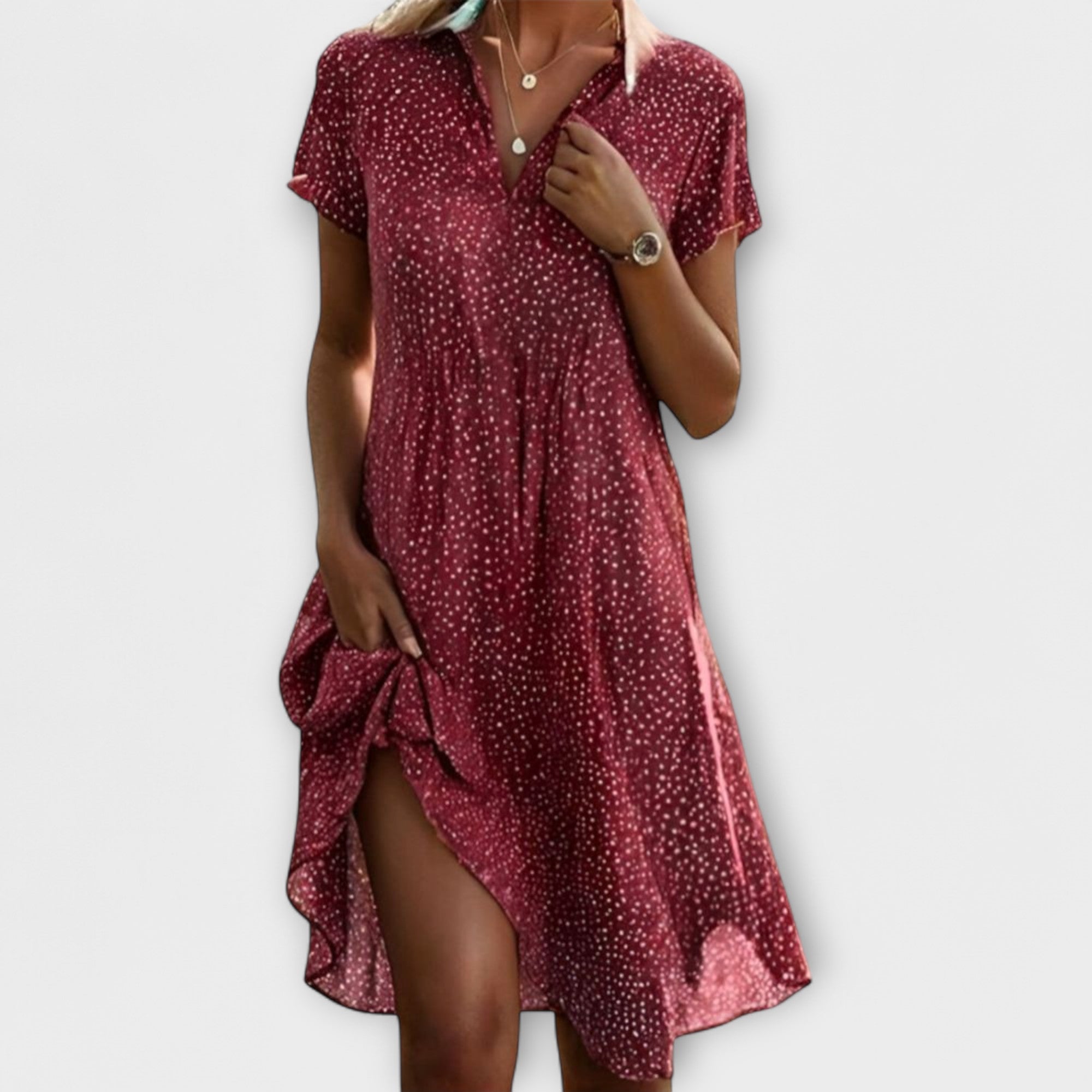 Sofia - Robe d'été en textile au look intemporel