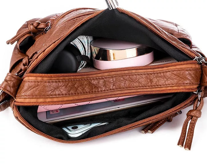 Lea™ - Sac à dos en cuir souple élégant