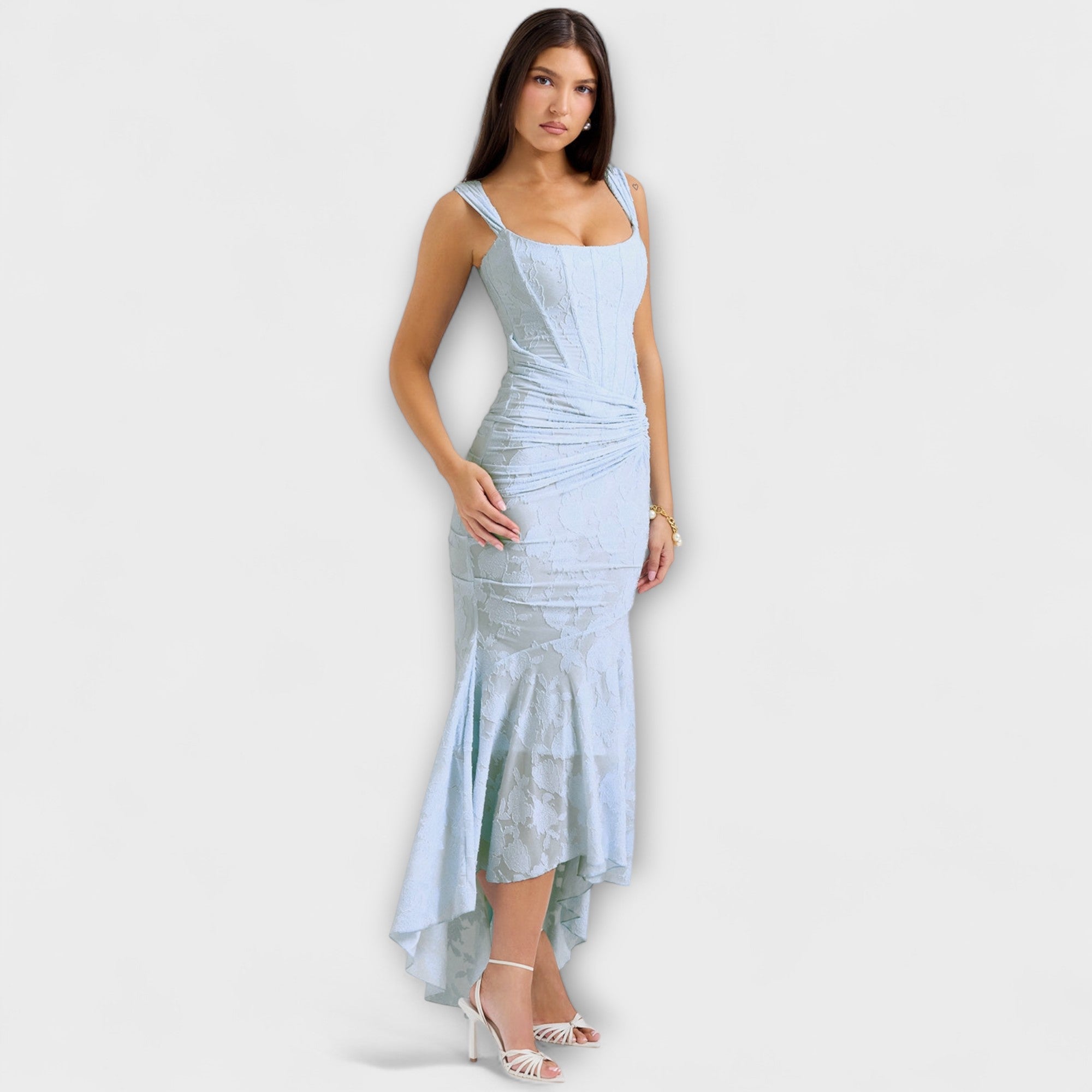 Renske - Robe longue avec un corset élégant et raffiné