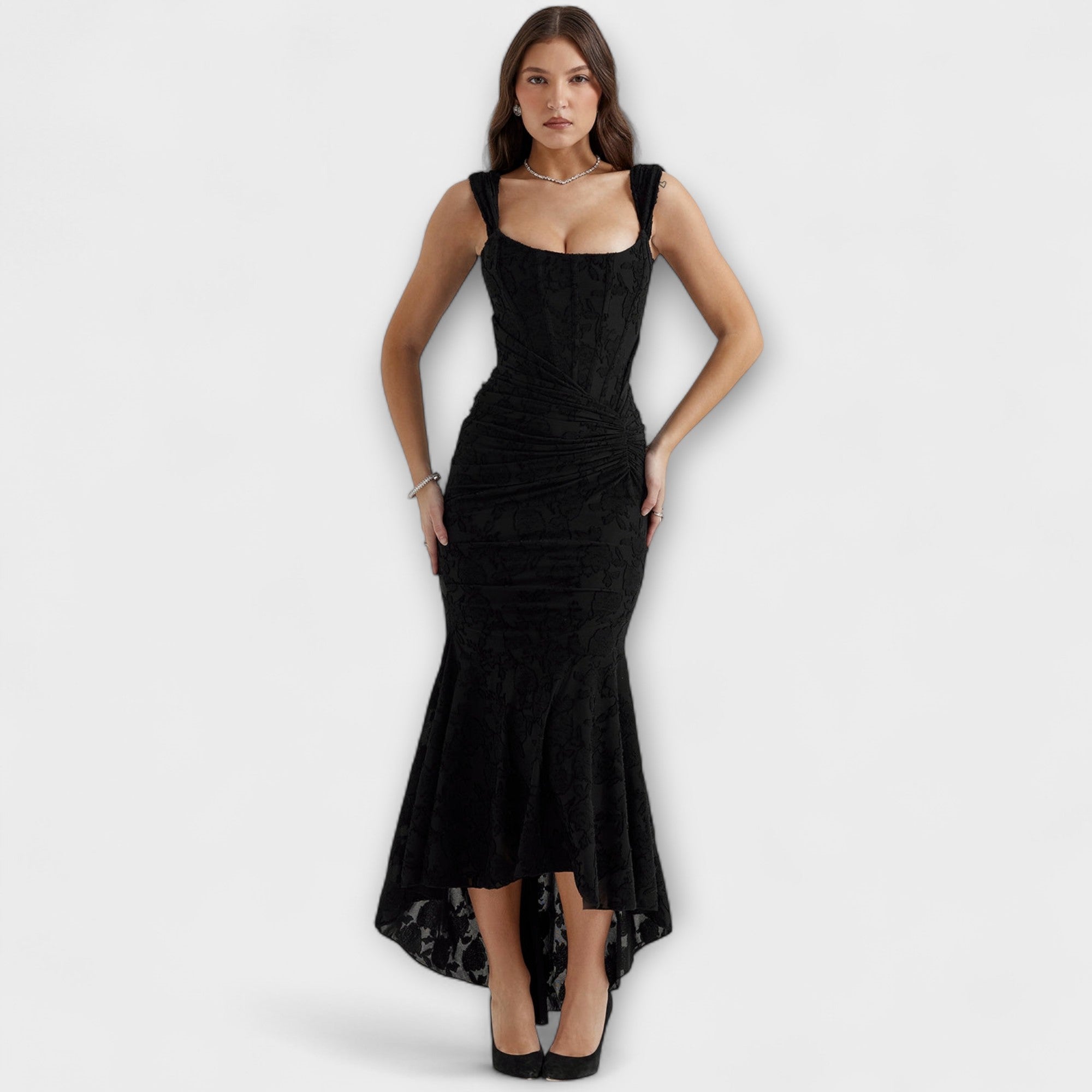 Renske - Robe longue avec un corset élégant et raffiné