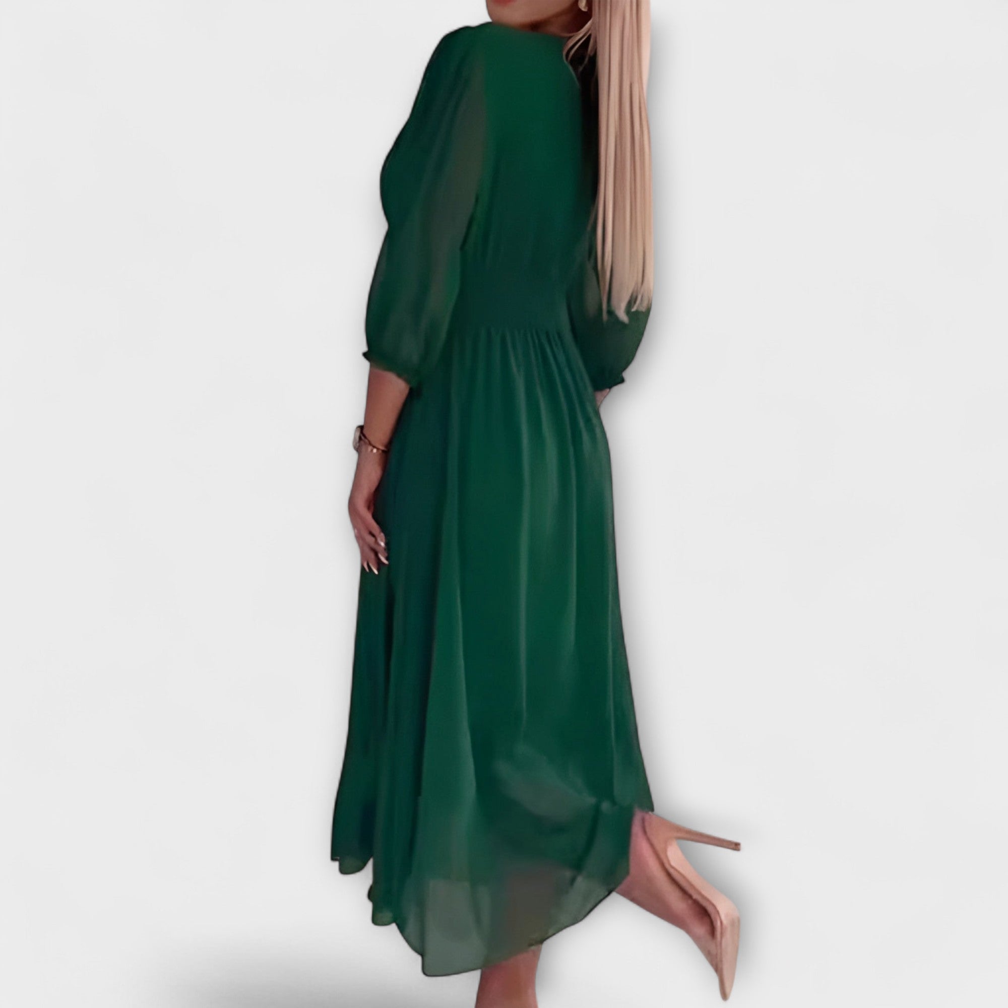 Nia - Robe en Cuir Élégante
