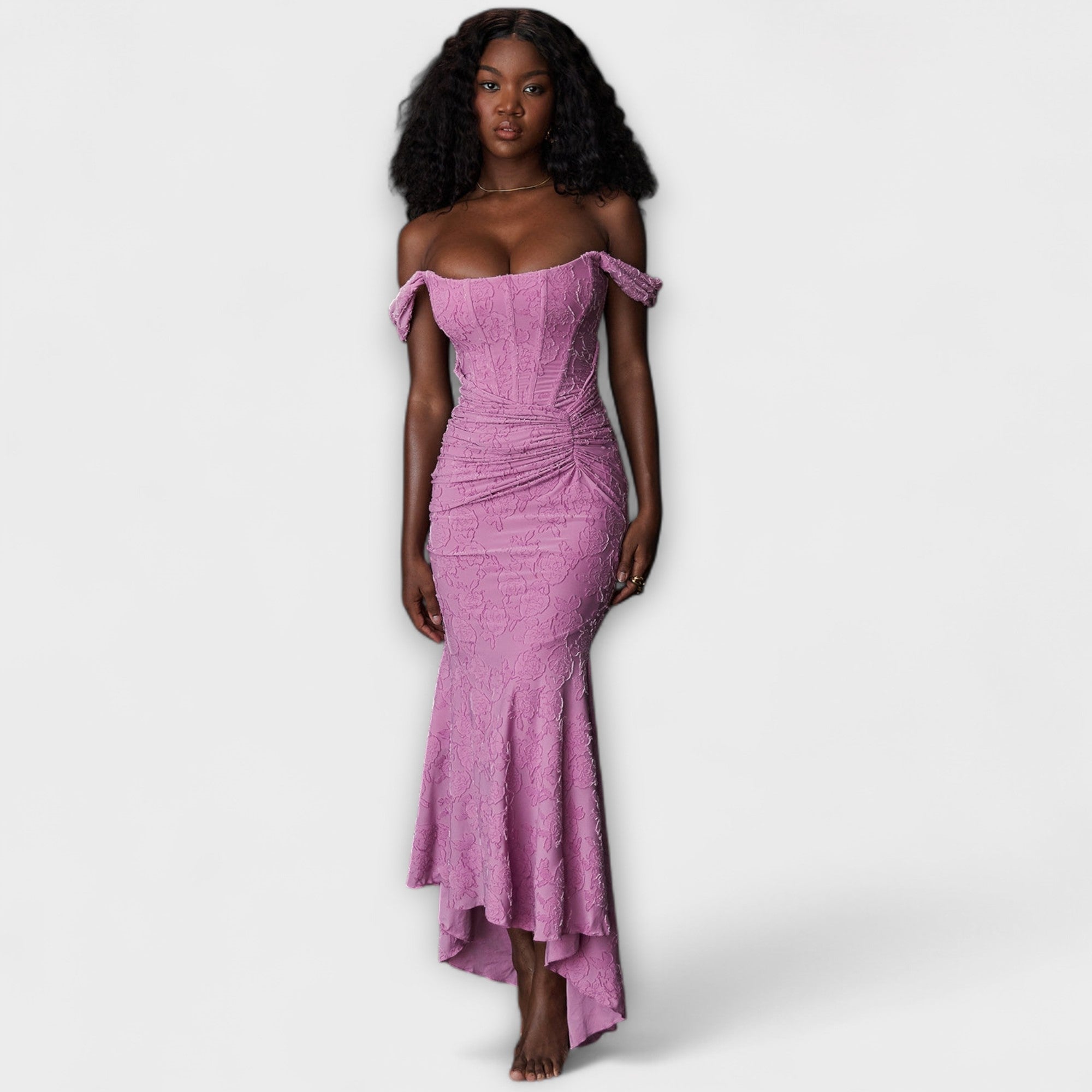 Renske - Robe longue avec un corset élégant et raffiné