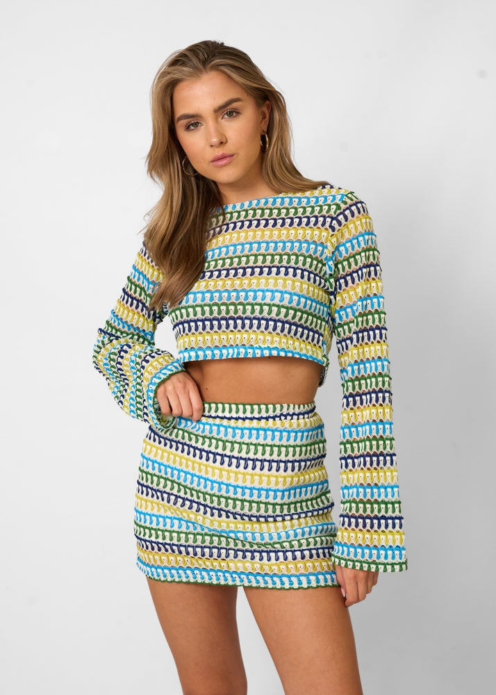 Ensemble Élégance | Maille douce, jupe taille haute