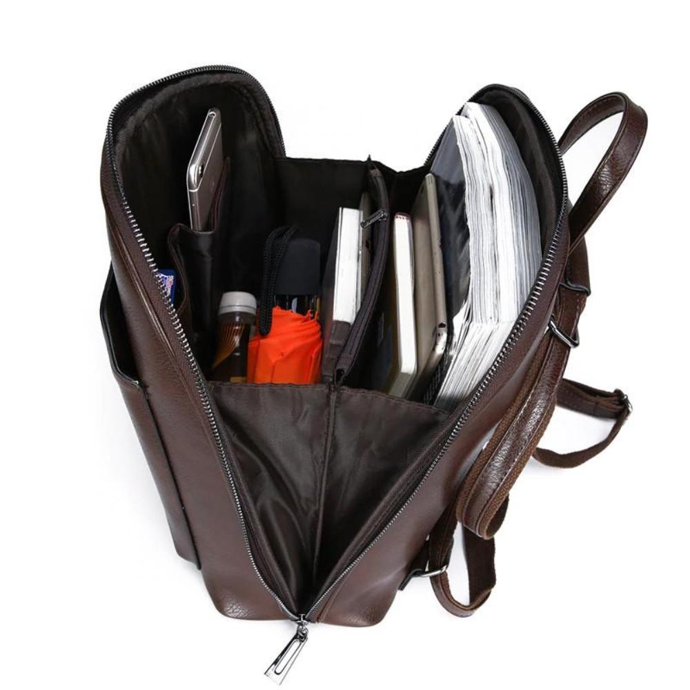 Stella | Sac à dos classique avec double fermeture éclair et design épuré