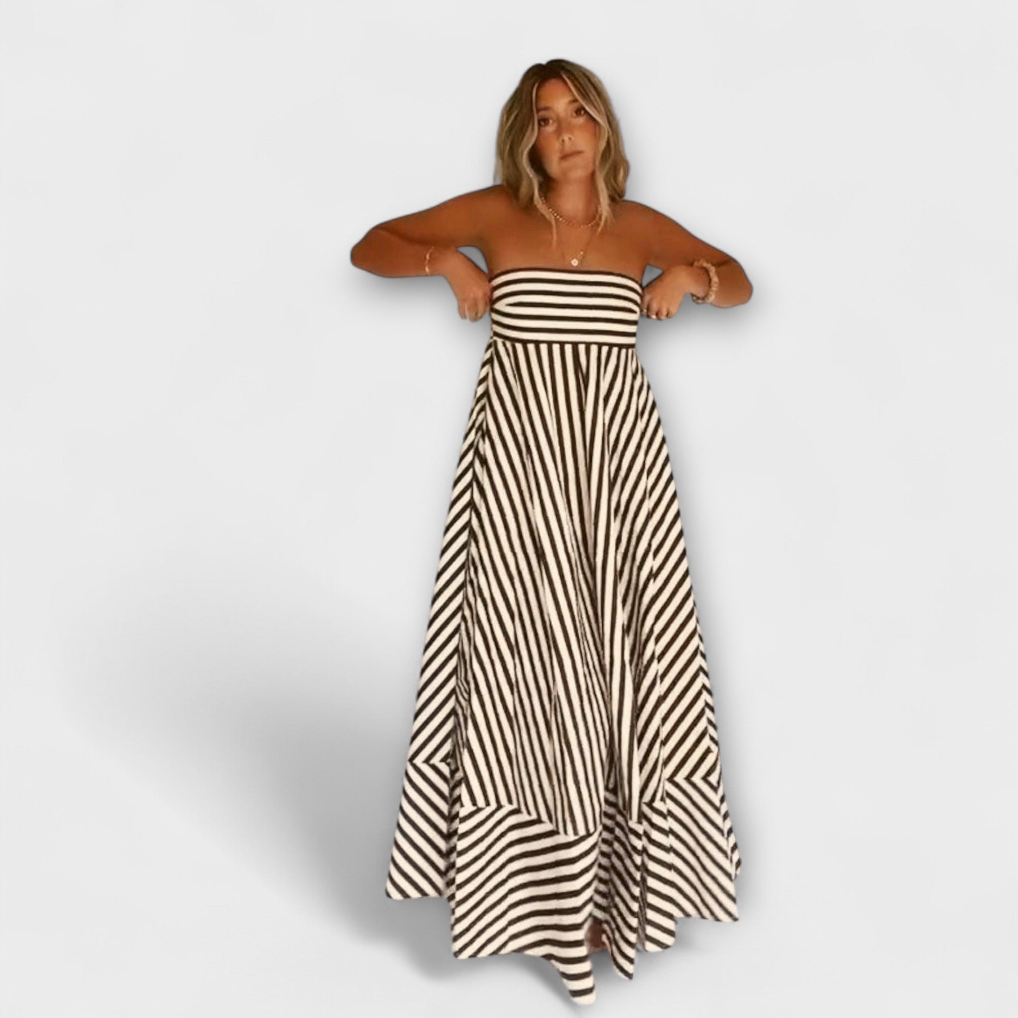Robe Maxi Nocturne Magique Rüsch