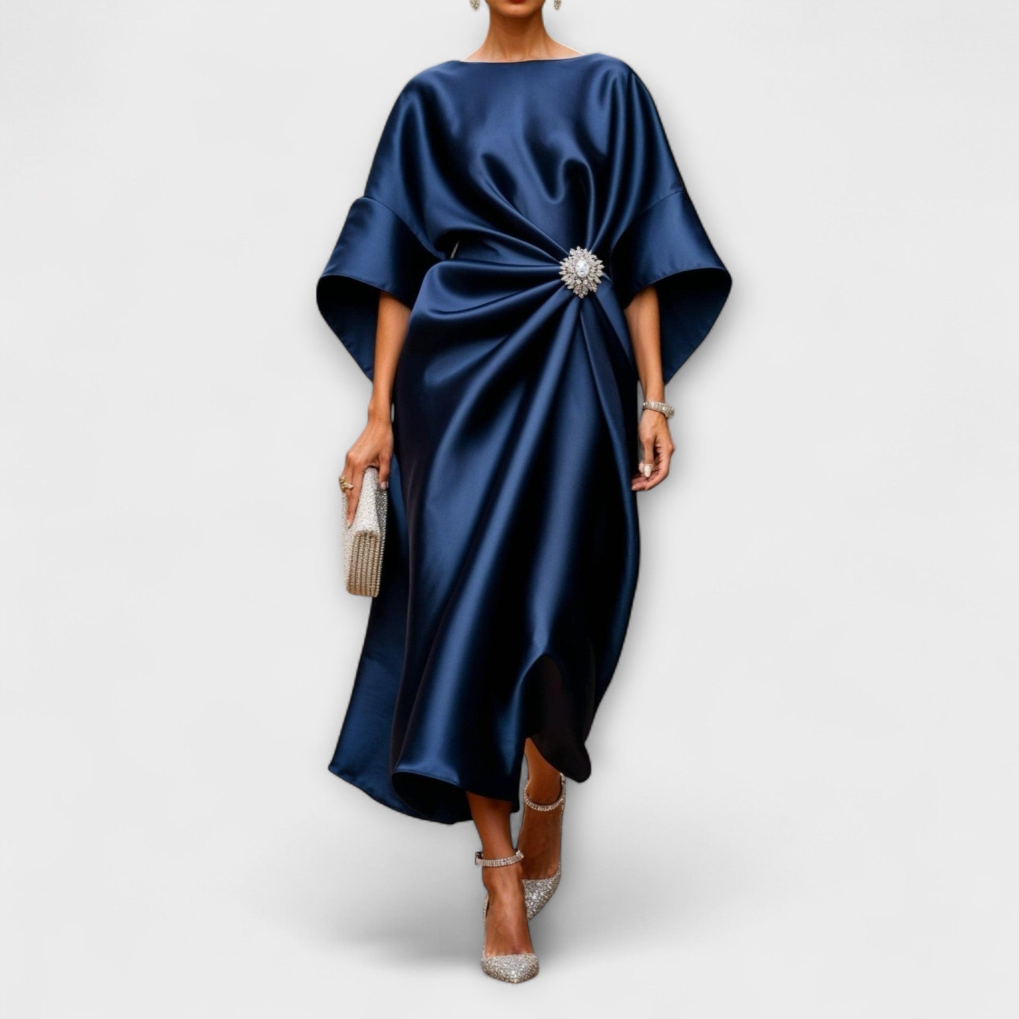 Robe Longue Satinée Lustrée