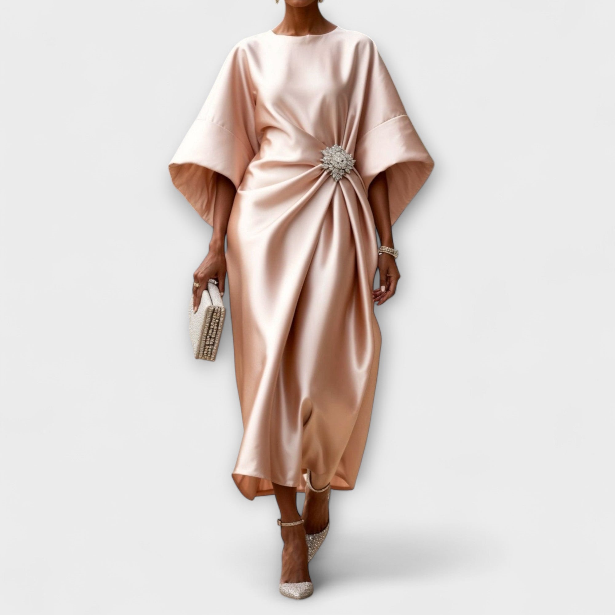 Robe Longue Satinée Lustrée
