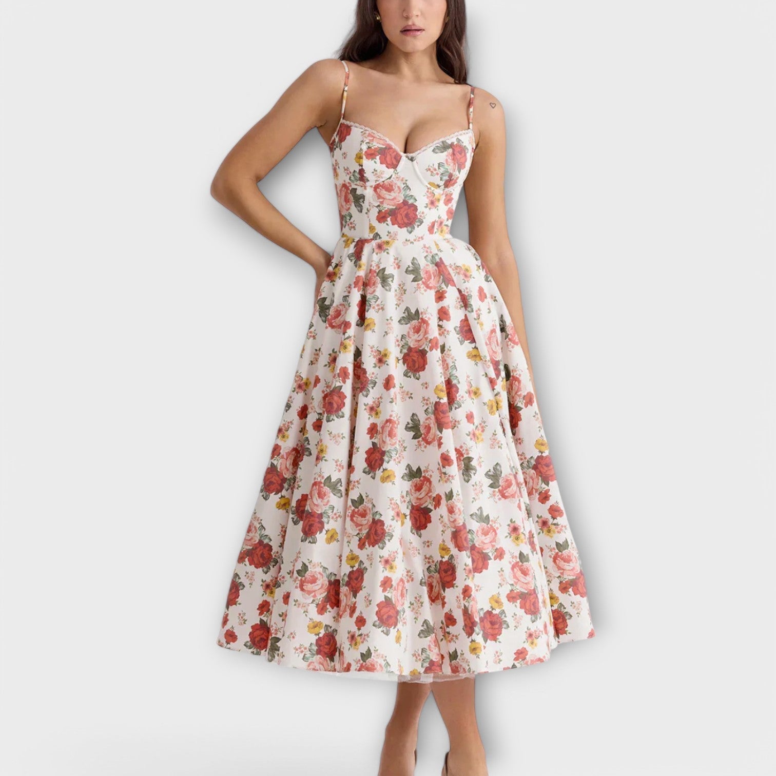 Mélie – Robe d'été légère avec détail de nouage
