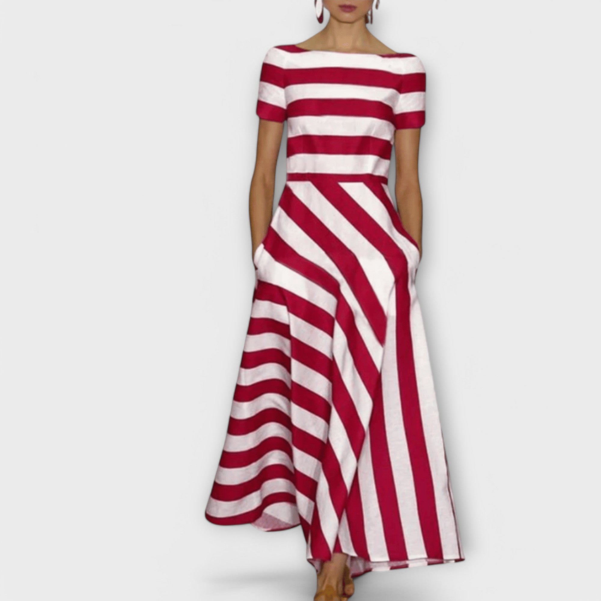 Janell - Robe maxi à rayures