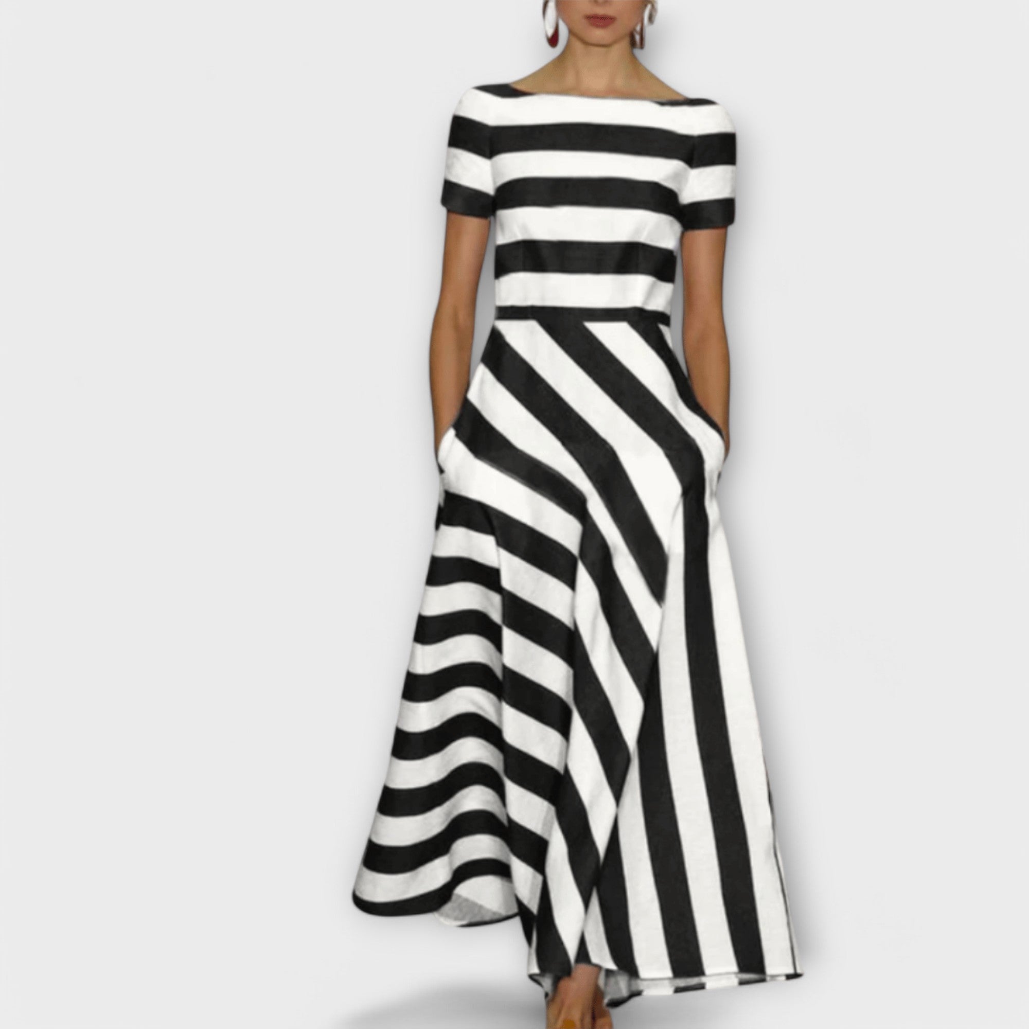 Janell - Robe maxi à rayures