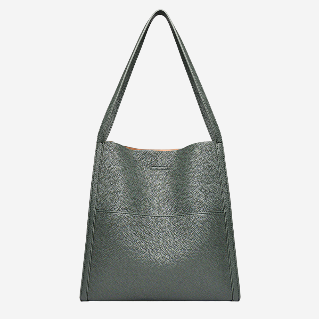 Fera - Sac à bandoulière en cuir véritable uni