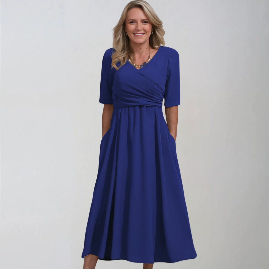 Petra | Robe midi élégante avec poches