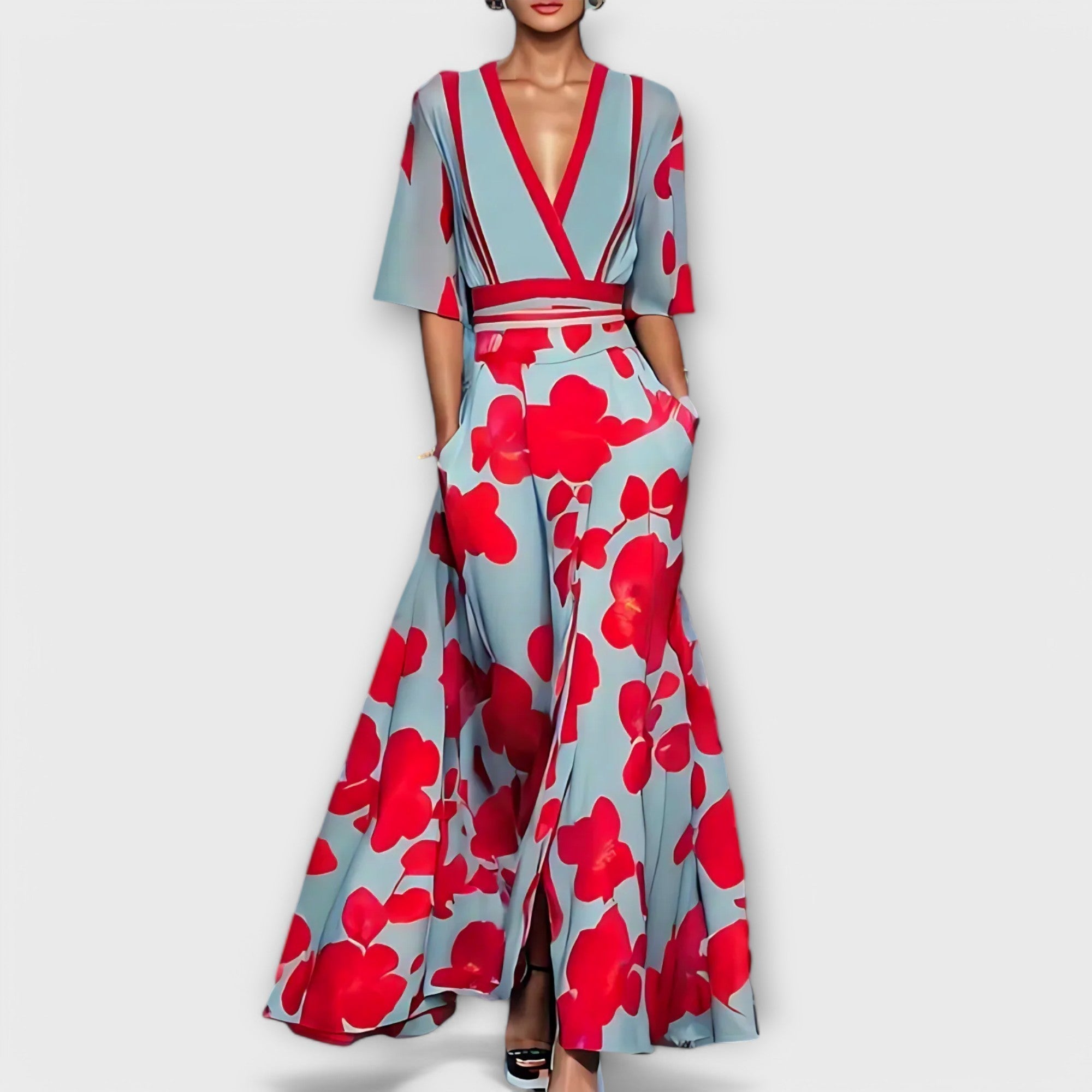Elise - Robe élégante avec motif floral