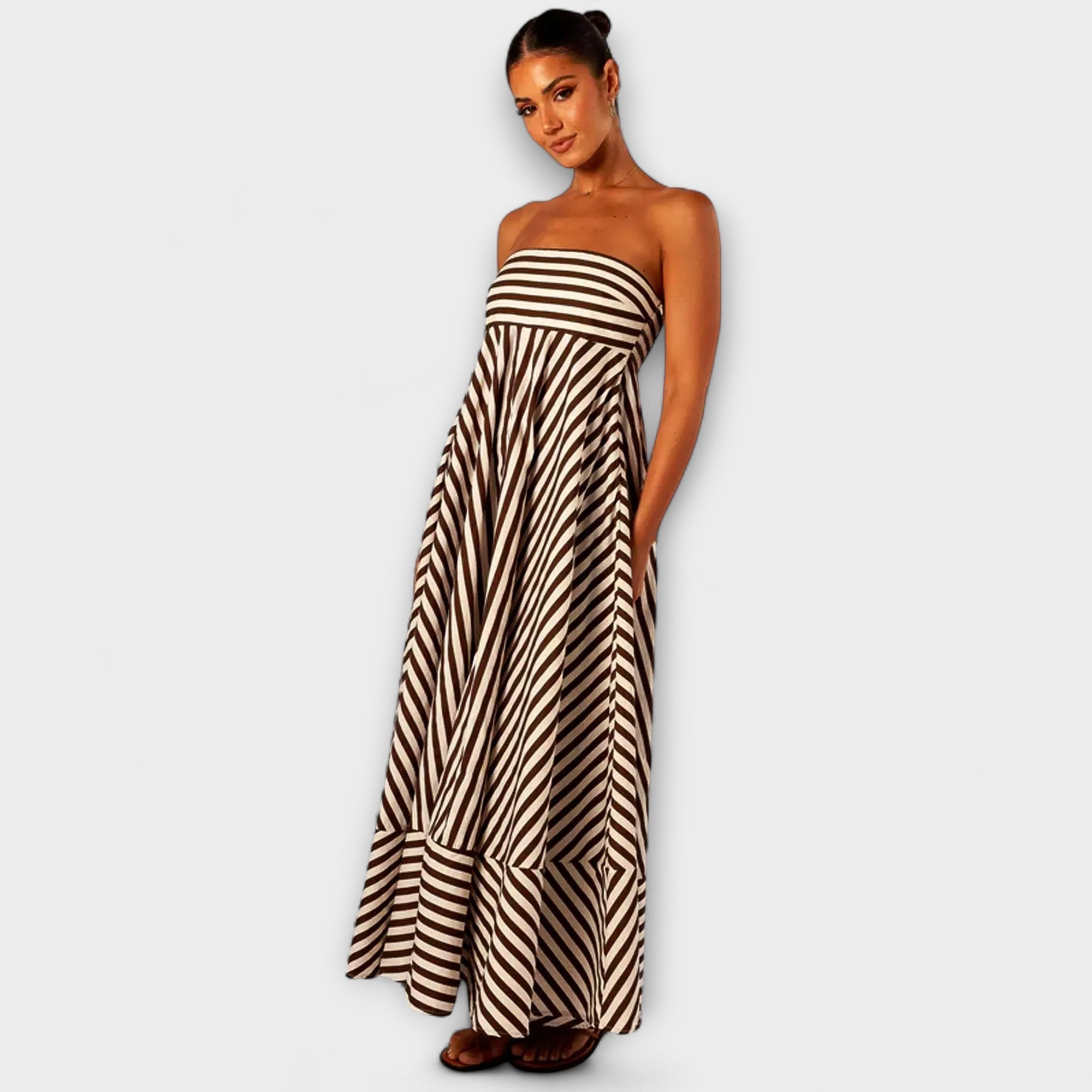 Robe Maxi Nocturne Magique Rüsch