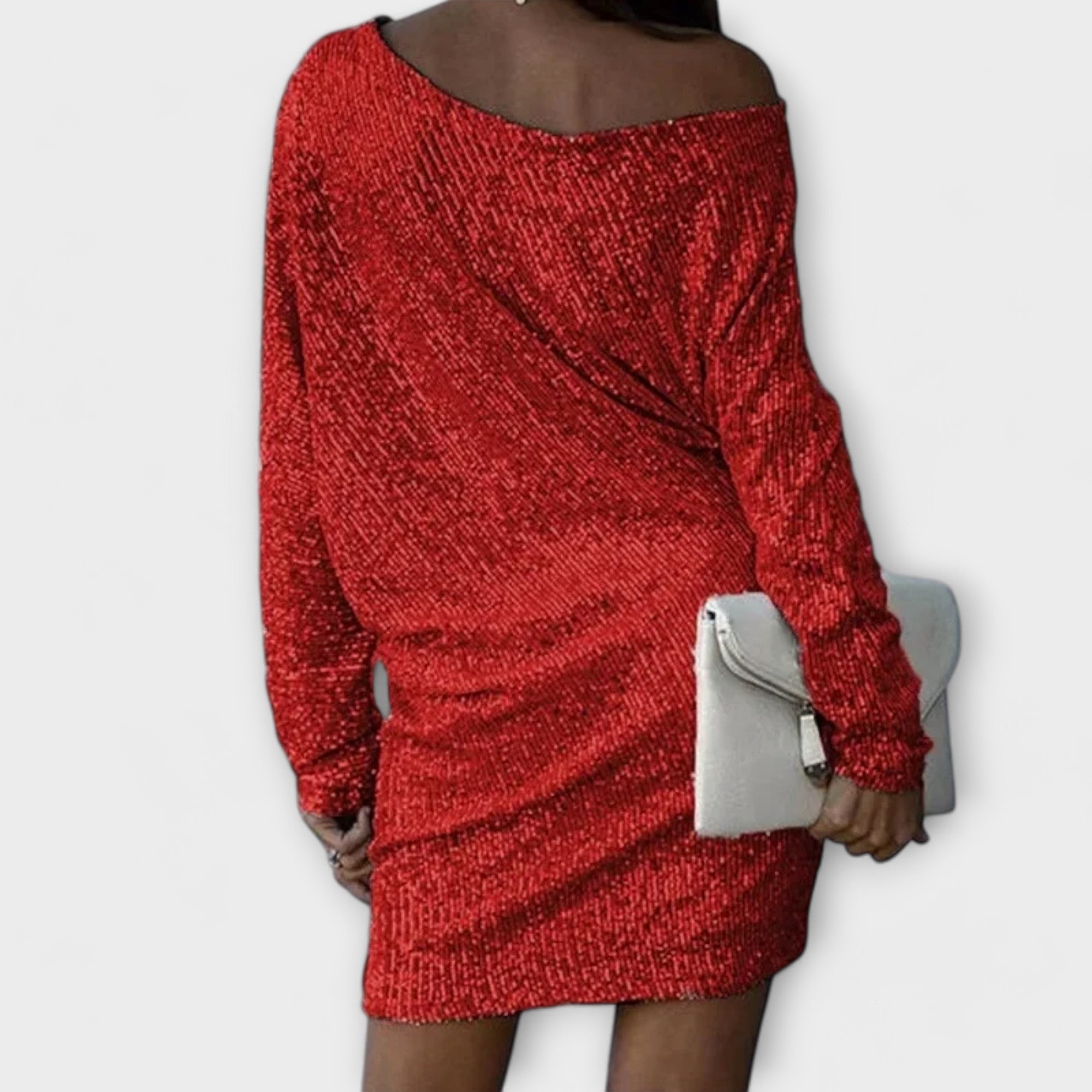 Vêtement en paillettes avec des détails contrastants