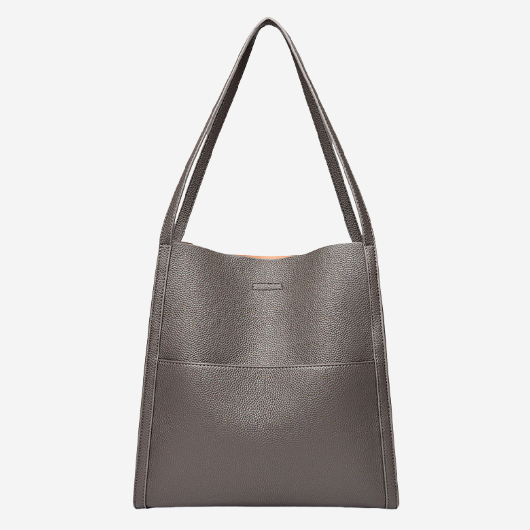 Fera - Sac à bandoulière en cuir véritable uni