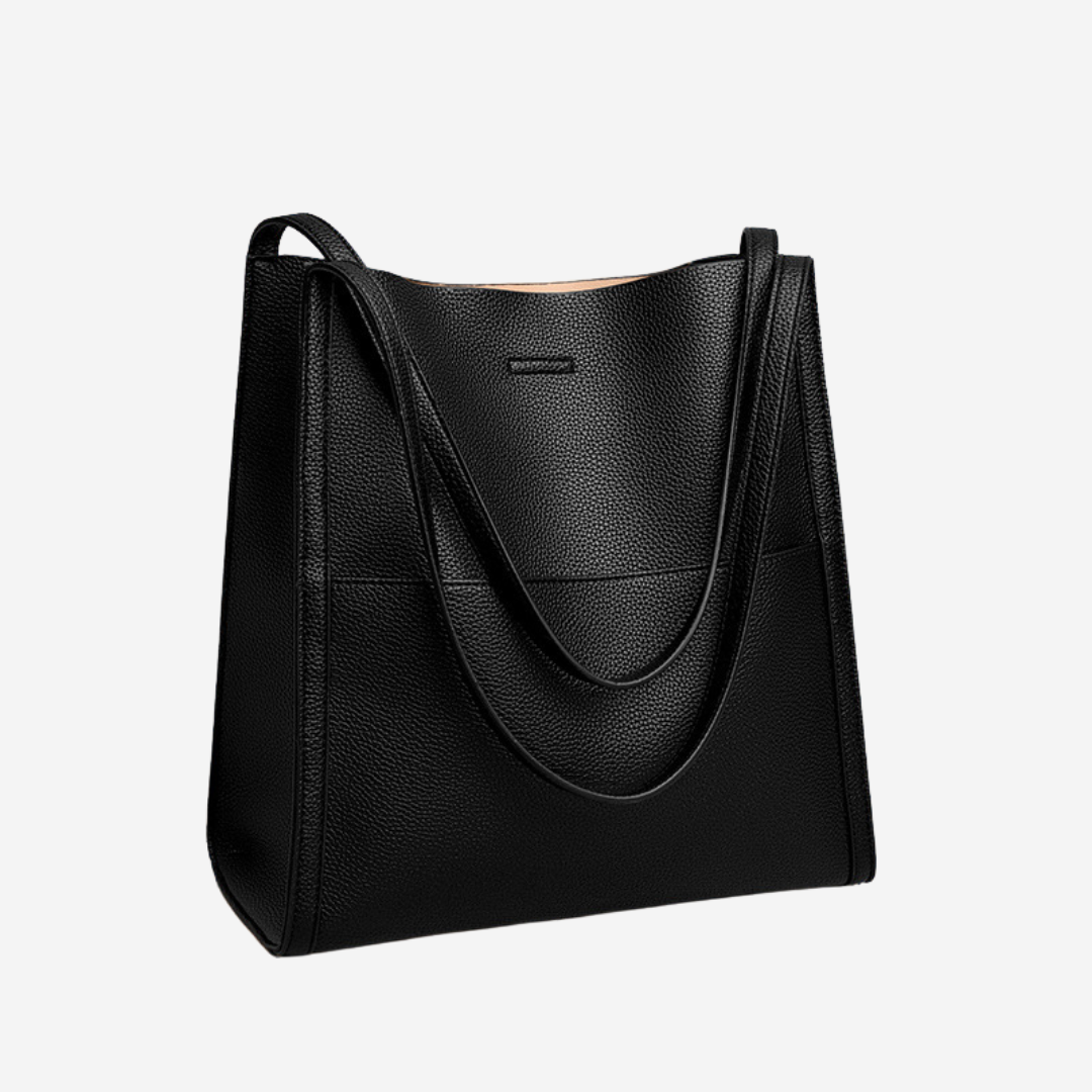 Fera - Sac à bandoulière en cuir véritable uni