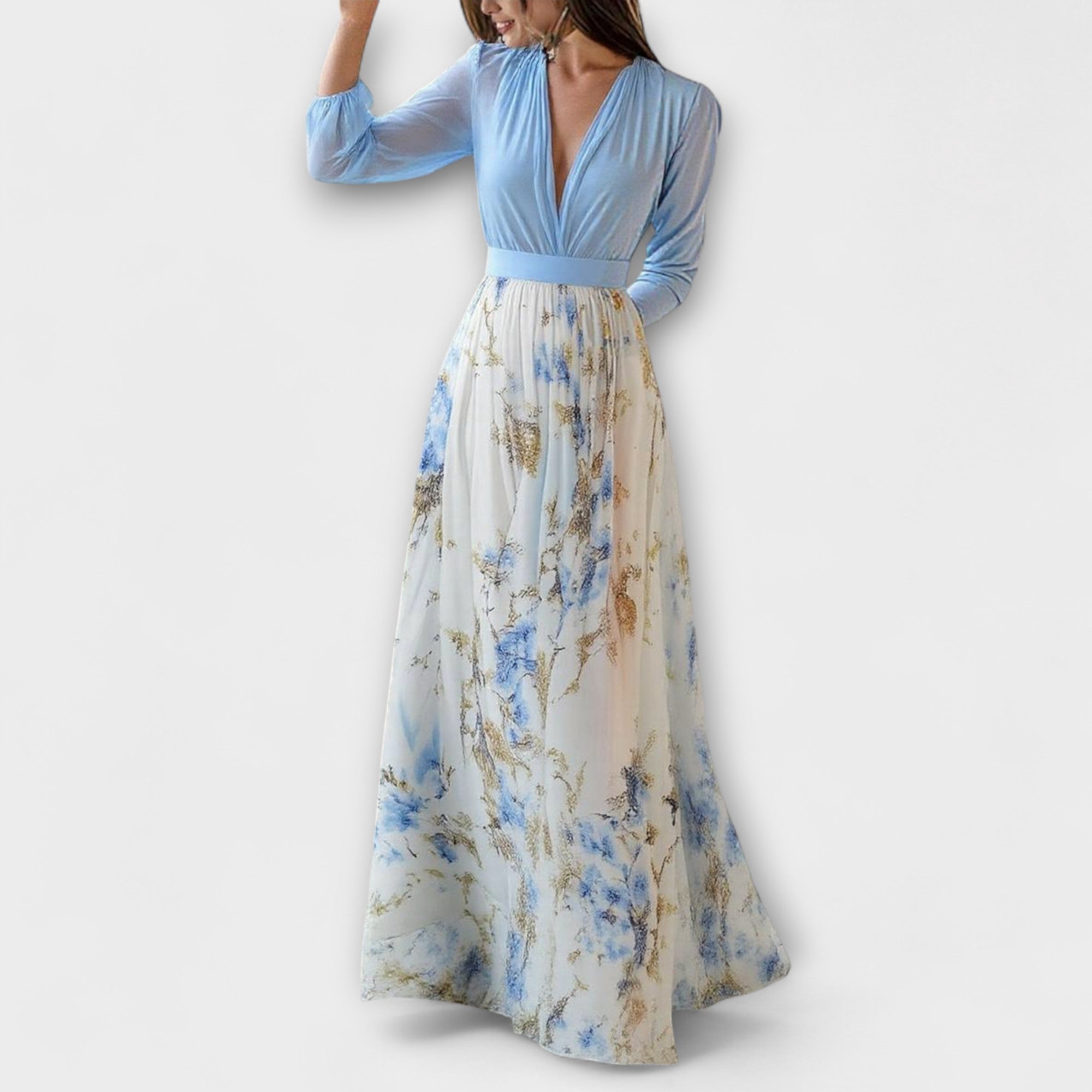 Harper - Manteau maxi à motif floral