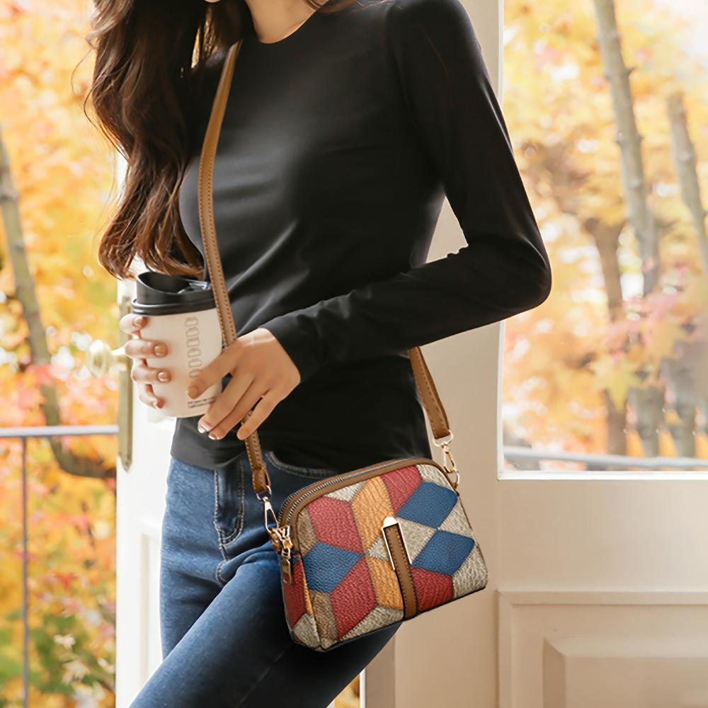 Luna | Mini sac patchwork stylisé