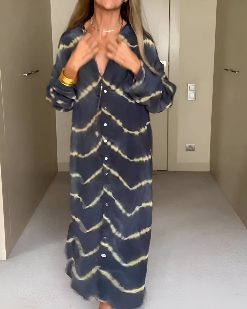 Julia™ | Robe Maxi Bohème à Rayures