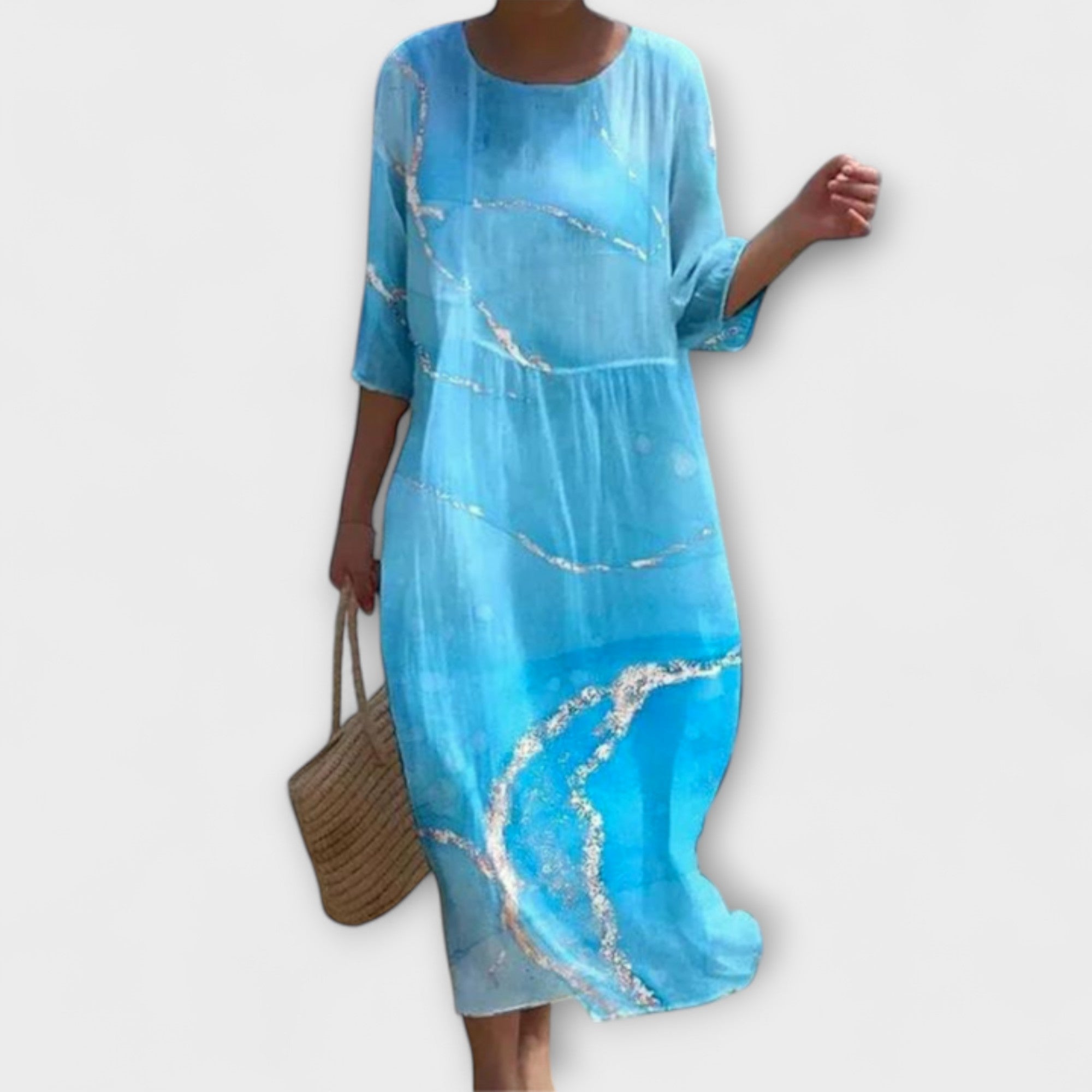 Miranda - Manteau Maxi Élégant avec Motifs Floraux