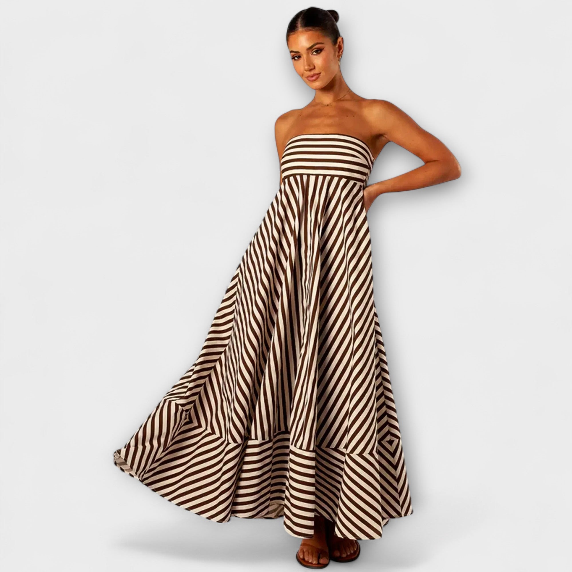 Robe Maxi Nocturne Magique Rüsch
