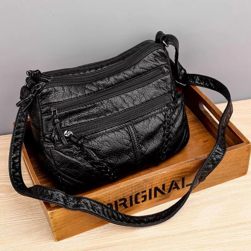 Lea™ - Sac à dos en cuir souple élégant