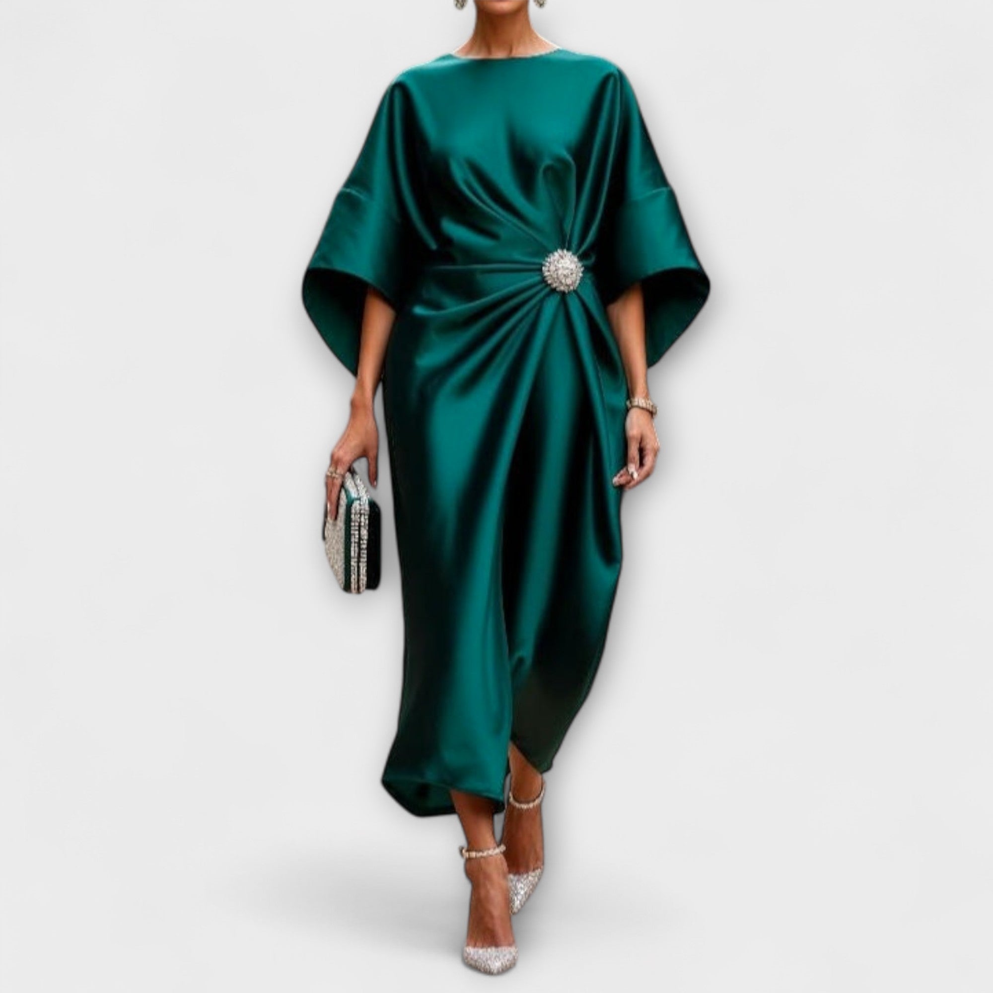 Robe Longue Satinée Lustrée