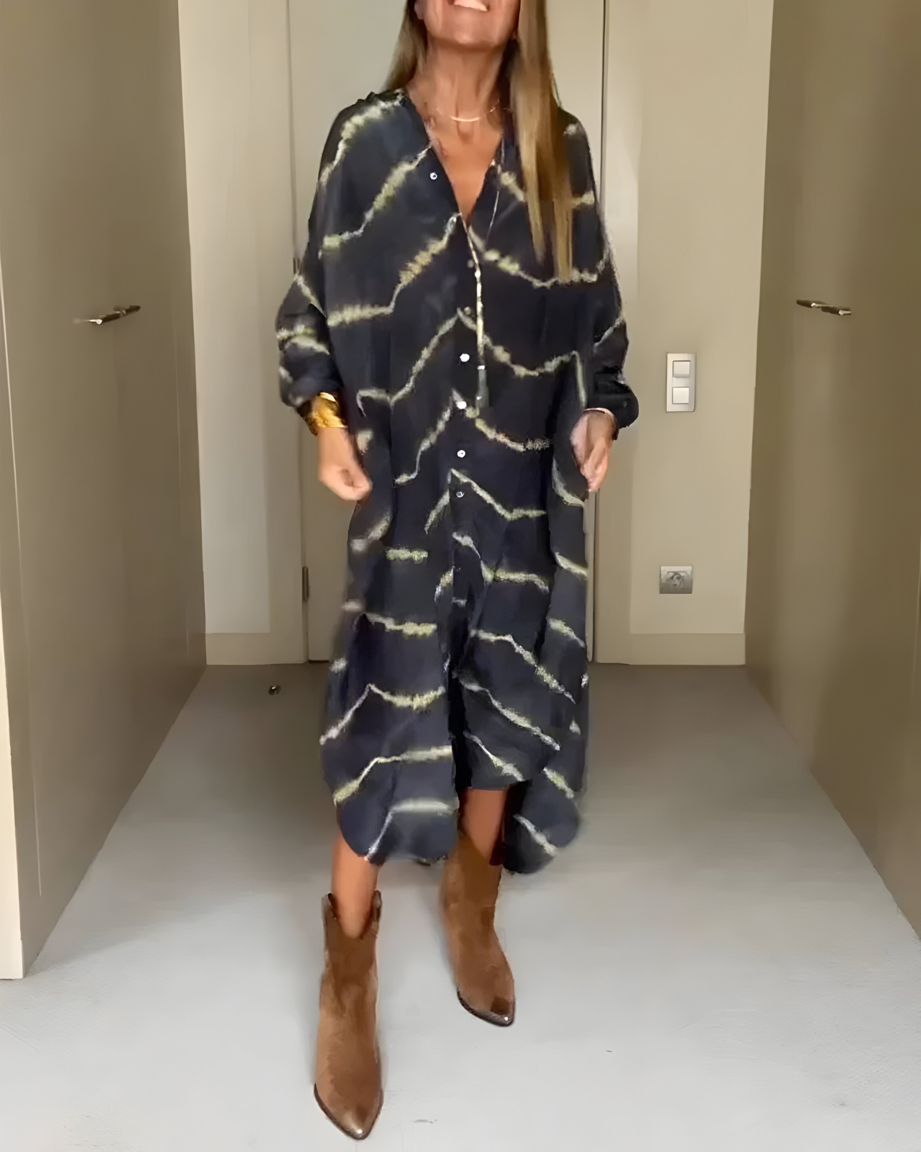 Julia™ | Robe Maxi Bohème à Rayures