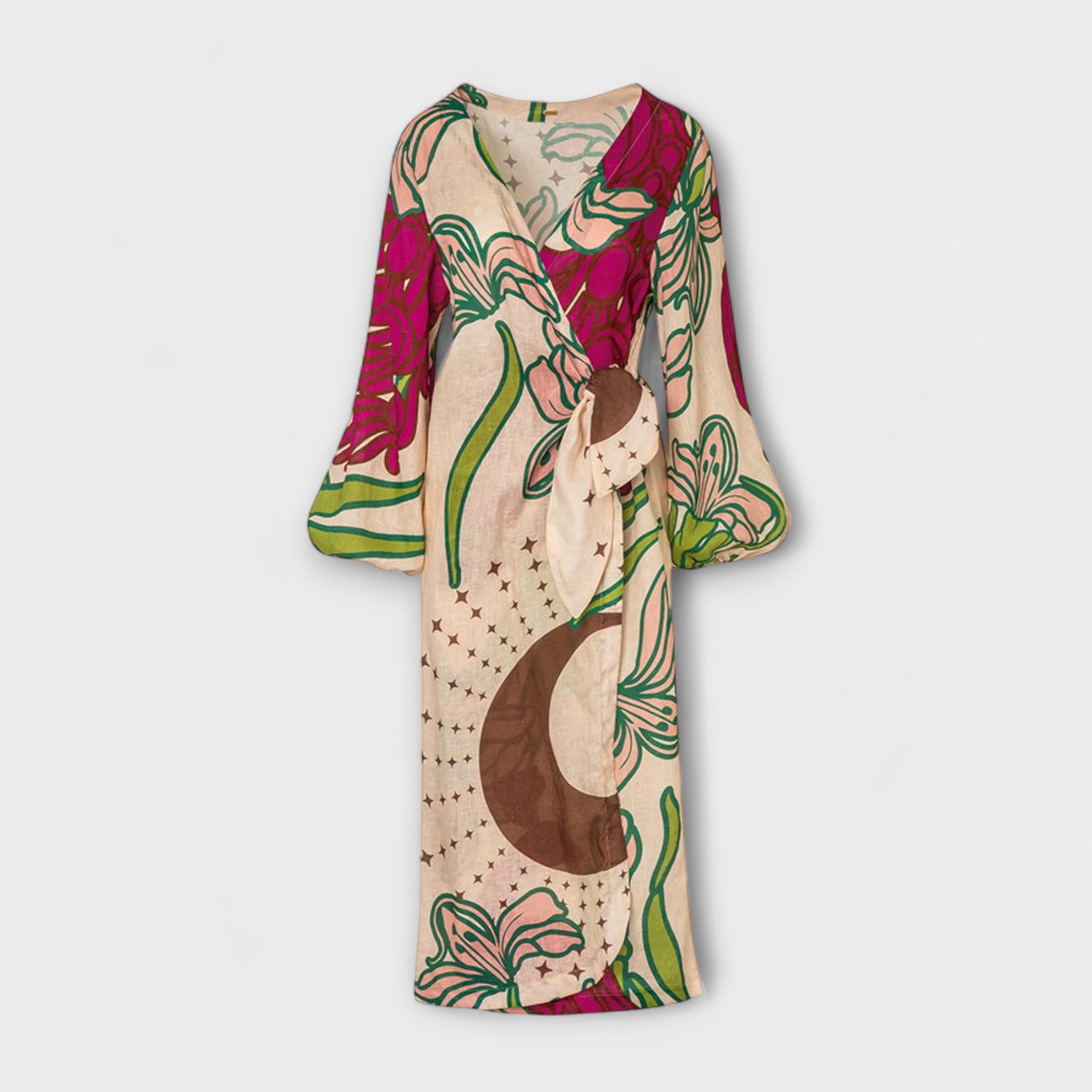 Tracey - Robe maxi à encolure nouée