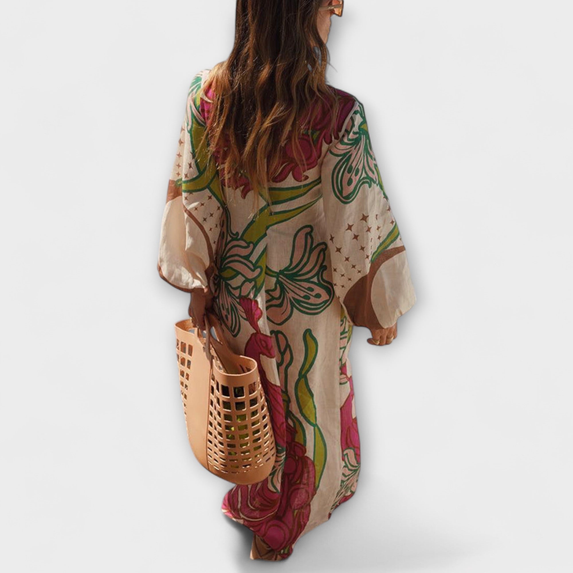 Tracey - Robe maxi à encolure nouée