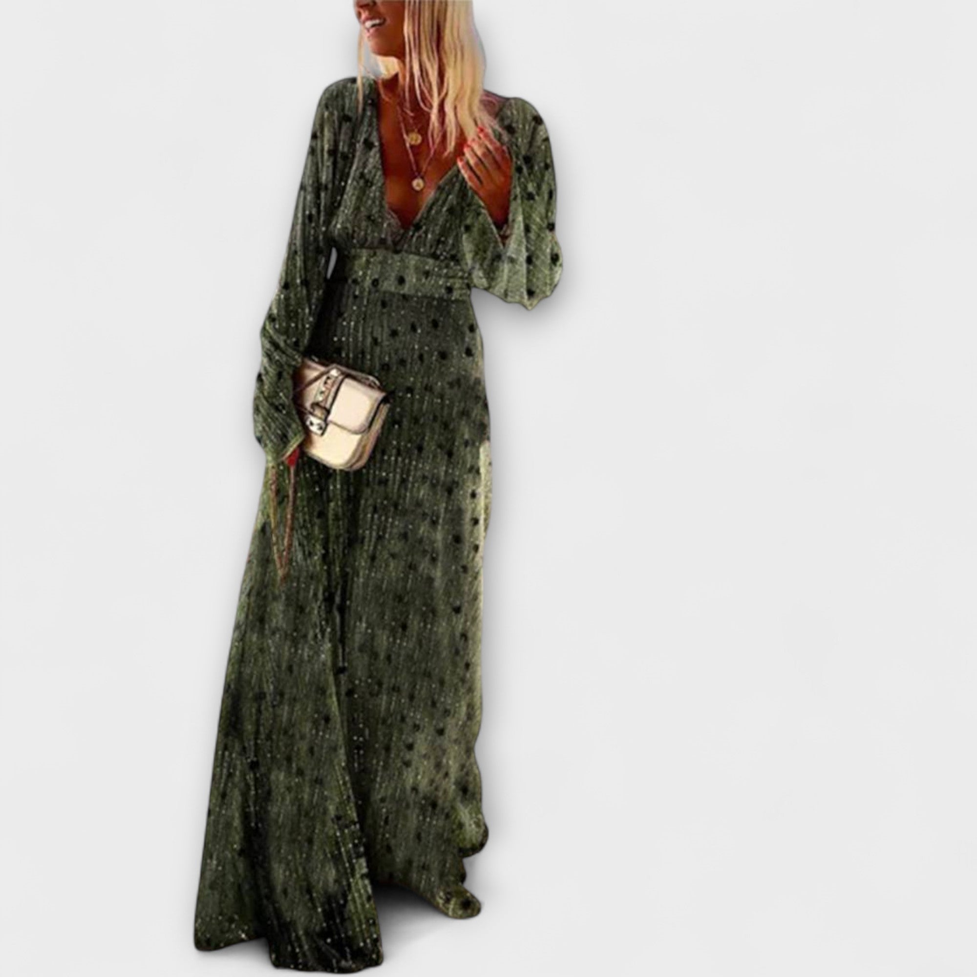 Manteau élégant à motif à pois