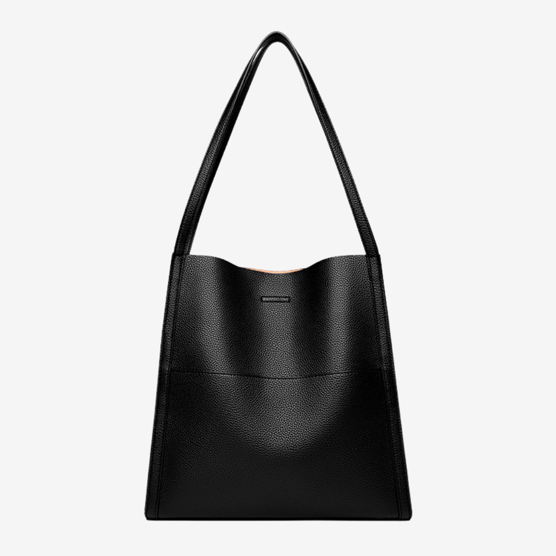 Fera - Sac à bandoulière en cuir véritable uni