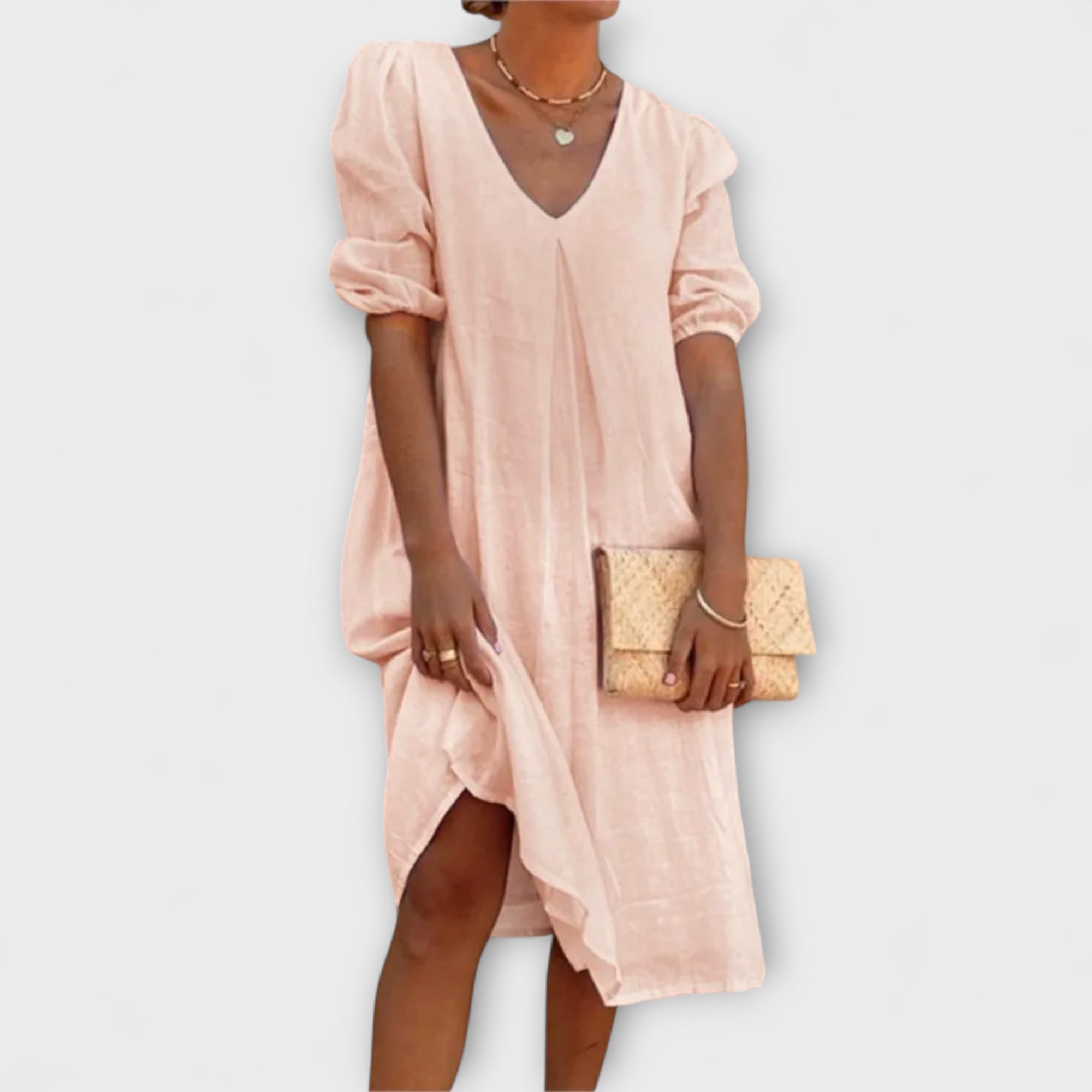 Fanny - Robe d'été élégante avec des détails en crochet