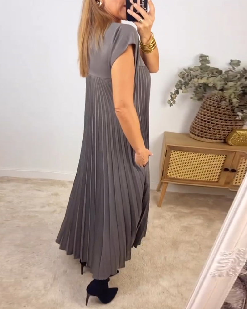 Amelia | Robe plissée sans manches