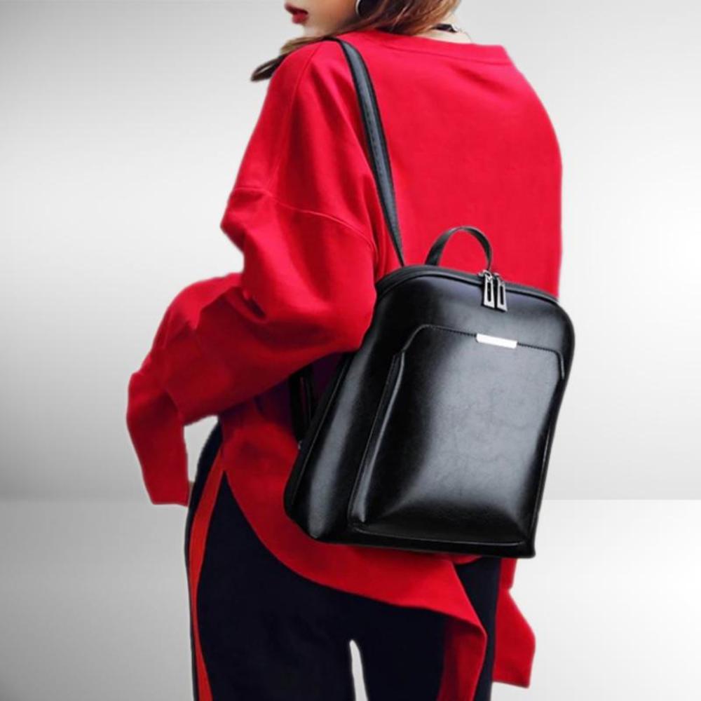 Stella | Sac à dos classique avec double fermeture éclair et design épuré
